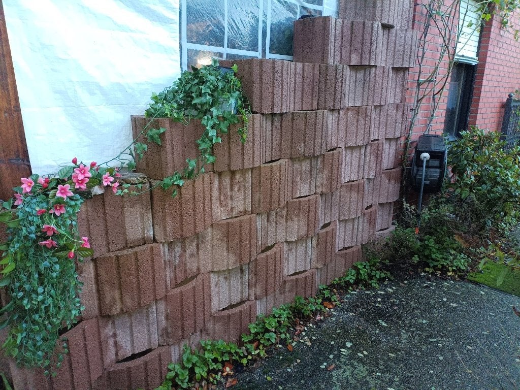 Bloembak Beton, Ophalen, Zo goed als nieuw, Beton, Tuin