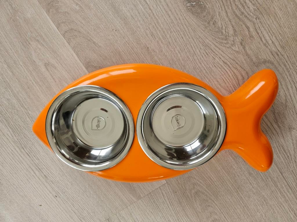 Voeder en drinkbakje voor kat merk Hing, Ophalen, Zo goed als nieuw