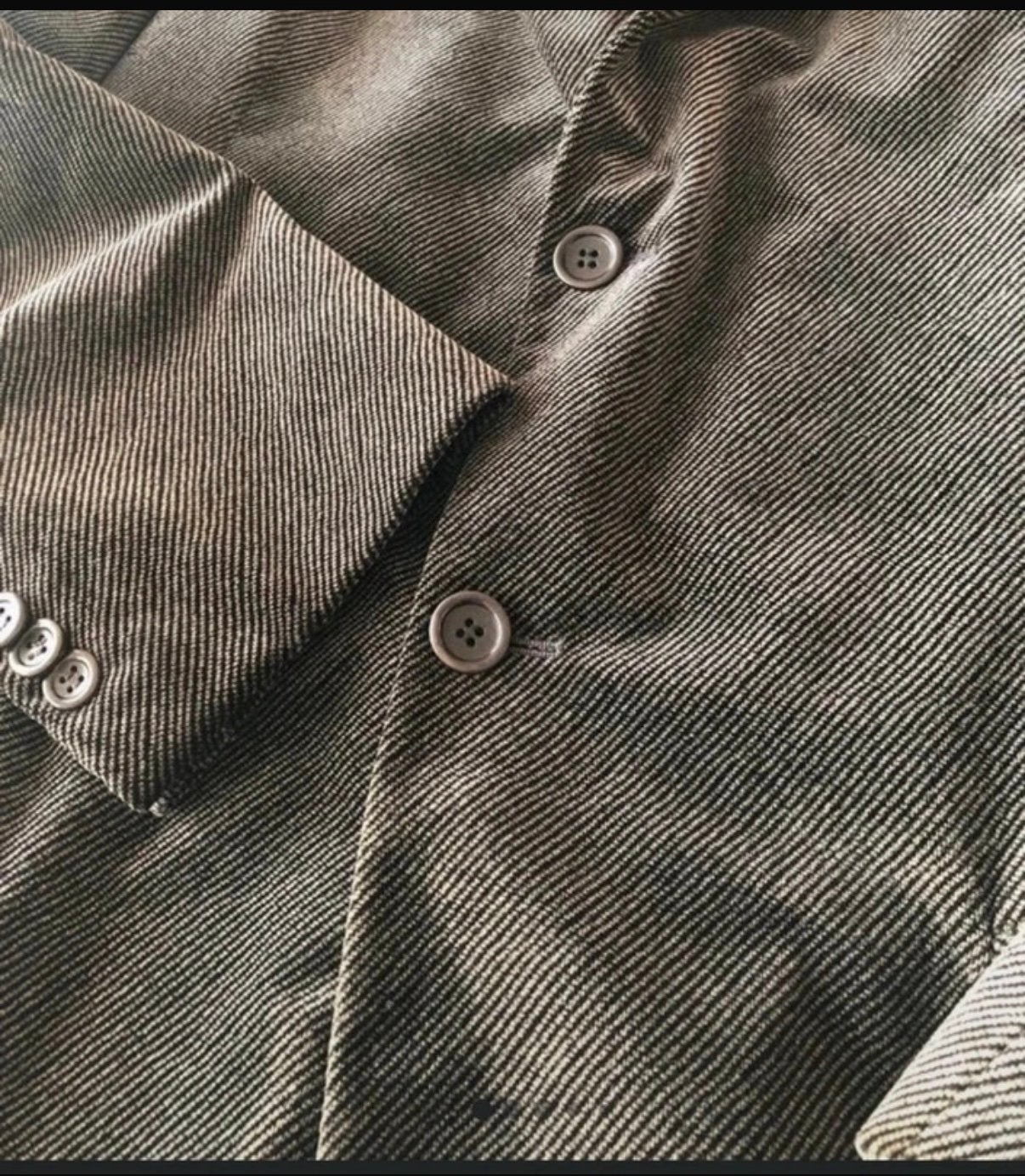 Veste blazer en velours Armani pour homme, Enlèvement ou Envoi, Comme neuf, Taille 52/54 (L), Gris