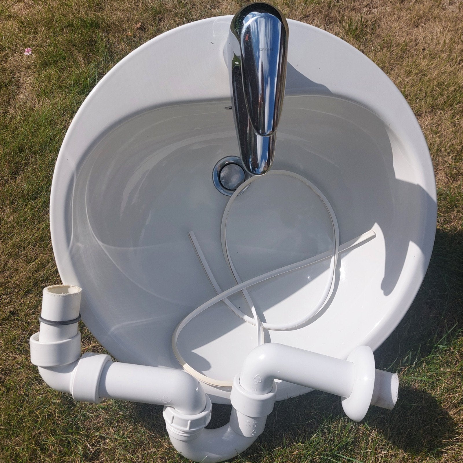 lavabo met grohe kraan, Ophalen, Gebruikt