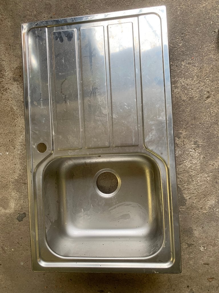 Evier, Bricolage & Construction, Enlèvement, Comme neuf, Inox, Lavabo