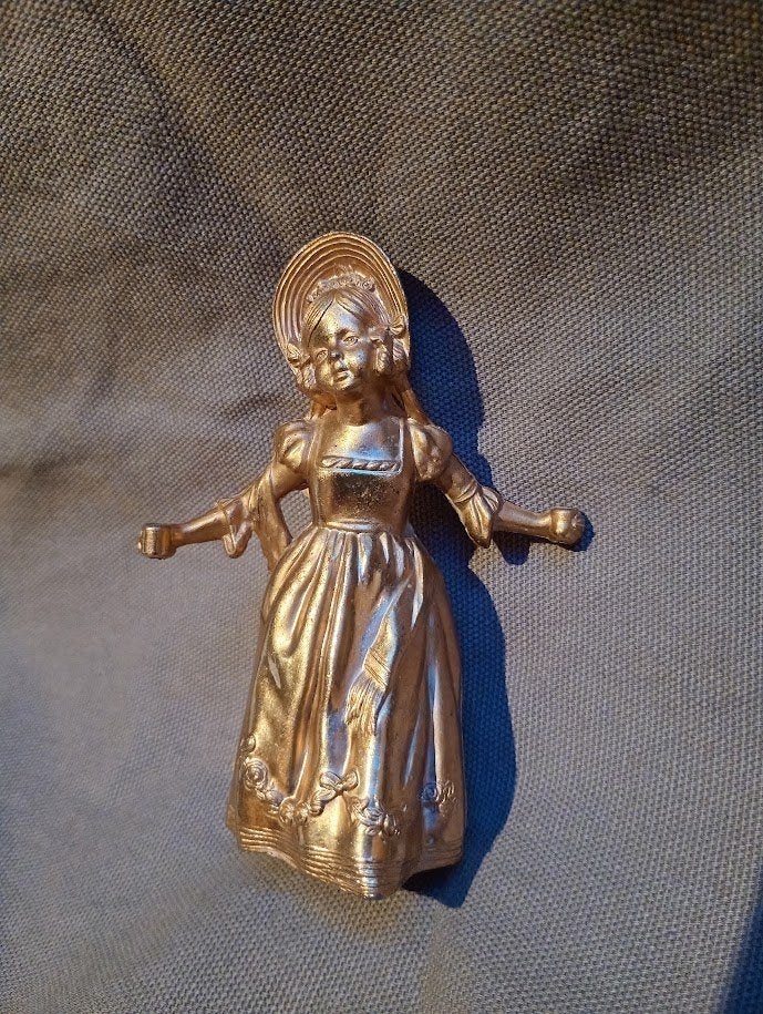 Figurine vintage en laiton, Enlèvement ou Envoi, Bronze