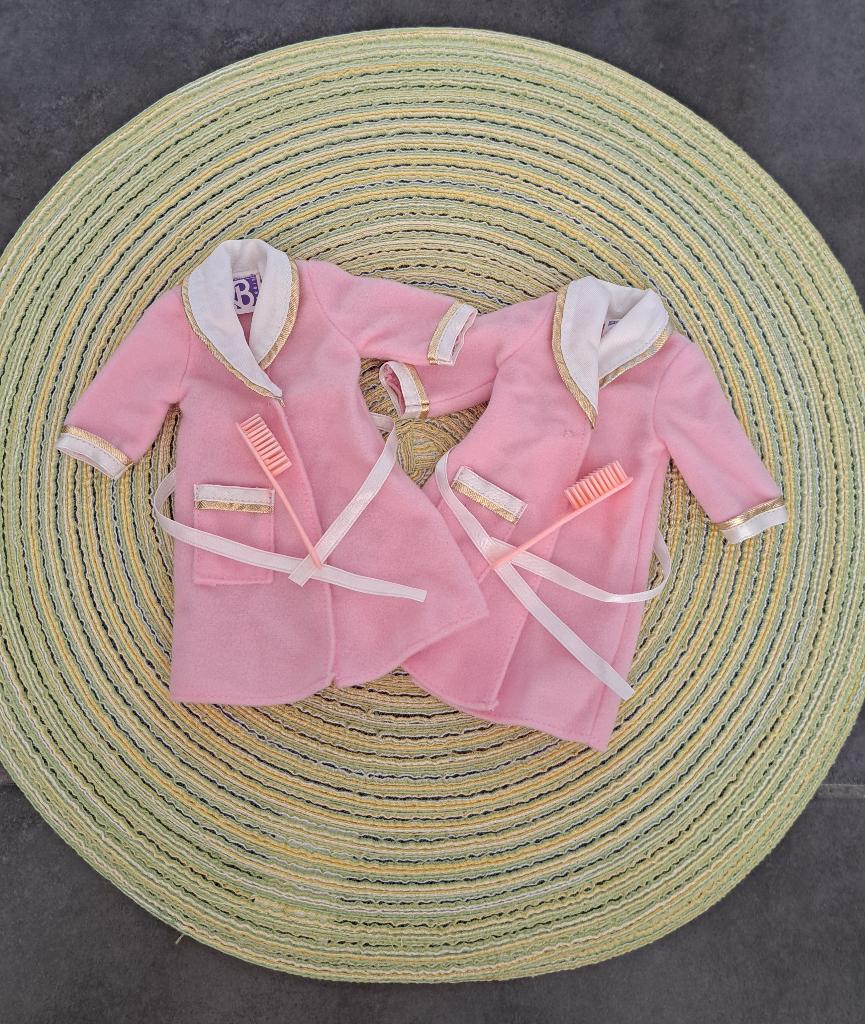 Barbie - Set van 2 vintage badjassen - Fashion Avenue 1995, Ophalen of Verzenden, Gebruikt, Barbie