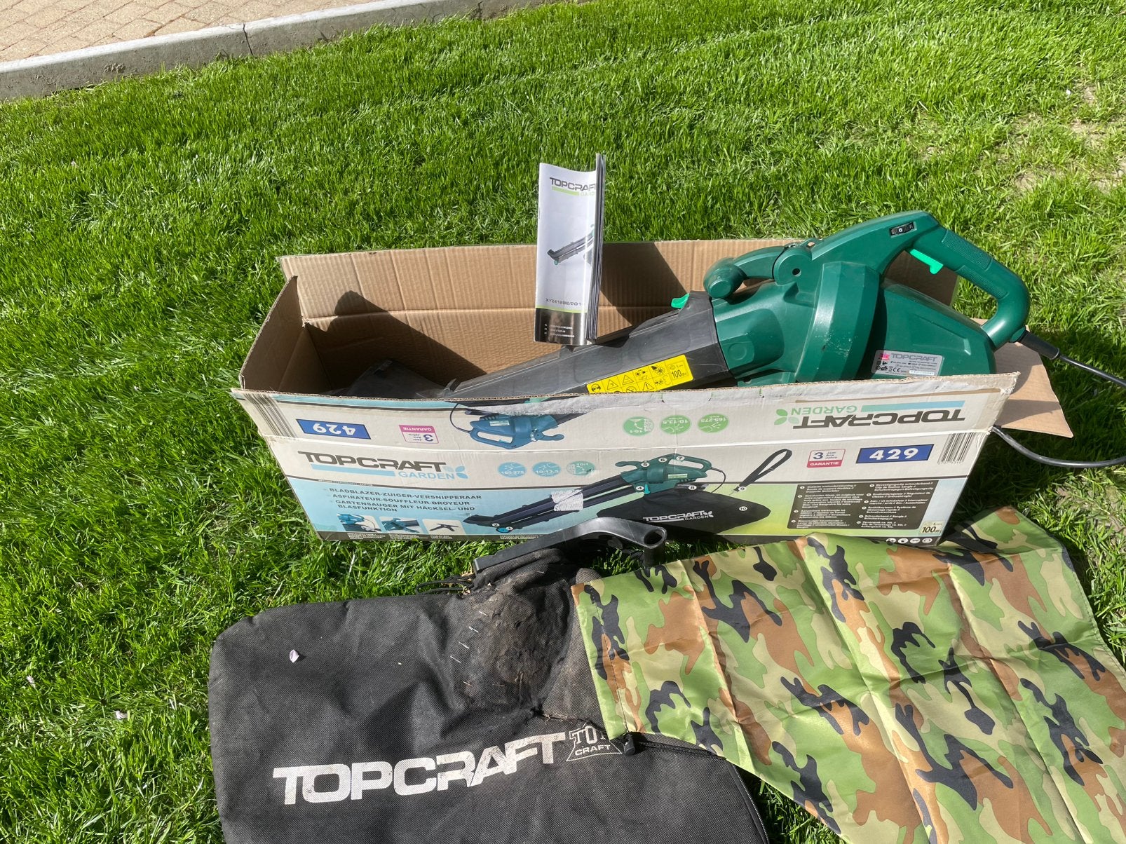 SOUFFLEUR DE FEUILLES - ASPIRATEUR DE FEUILLES, Avec sac de ramassage, Électrique, Porté à la main, Enlèvement