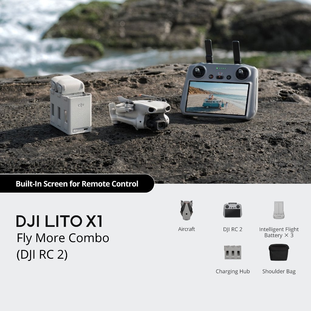 DJI LITO X1 FLY MORE COMBO INCL RC2, Hobby & Loisirs créatifs, Modélisme | Radiocommandé & Téléguidé | Hélicoptères & Quadricoptères