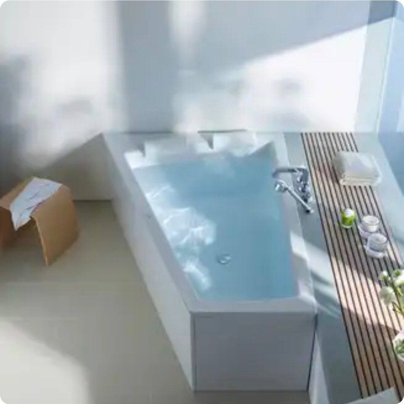 Duravit Paiova - Baignoire asymétrique 2x personnes, Enlèvement ou Envoi, Neuf, Baignoire