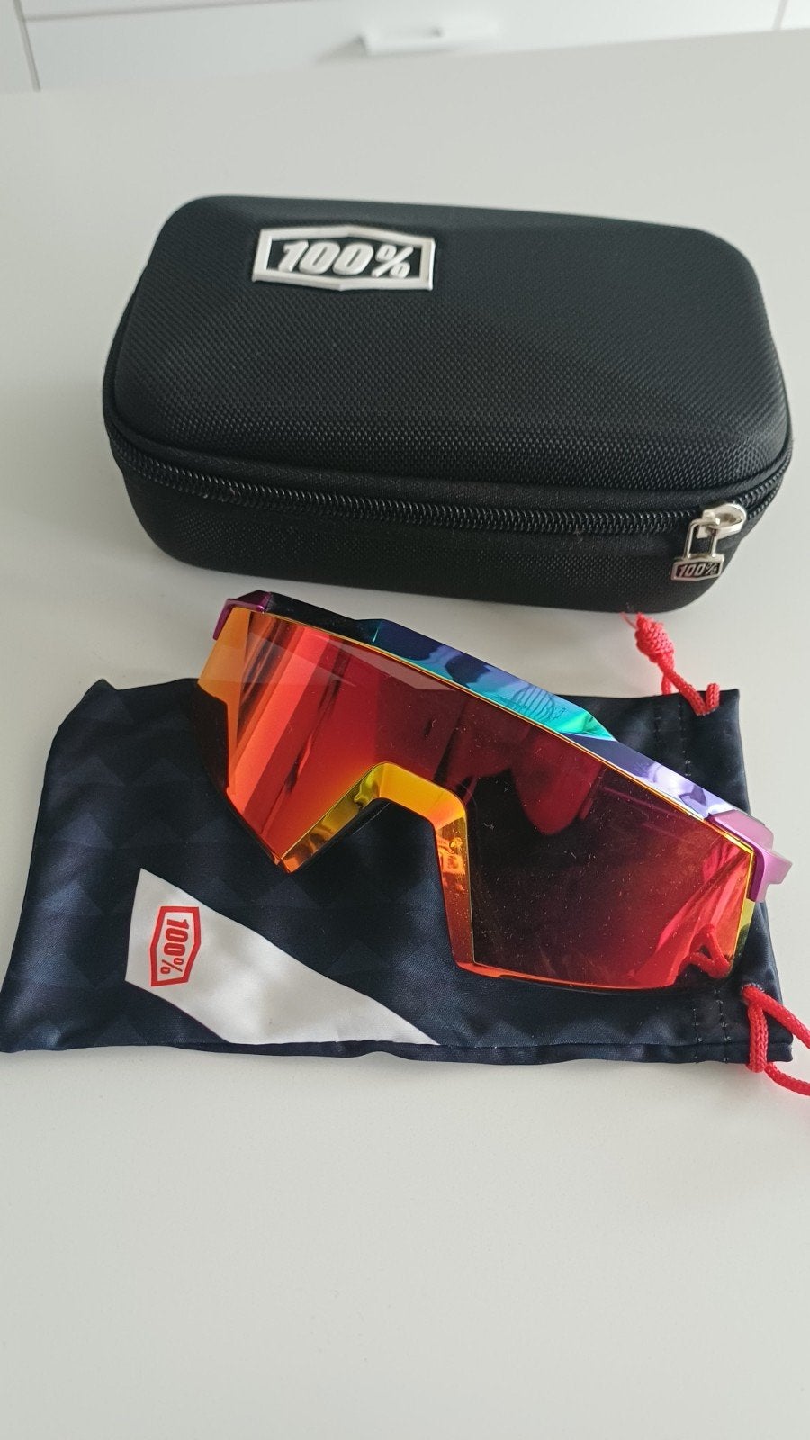 Lunettes de sport multicouches à lentille miroir 100 % aéron, Vélos & Vélomoteurs, Enlèvement