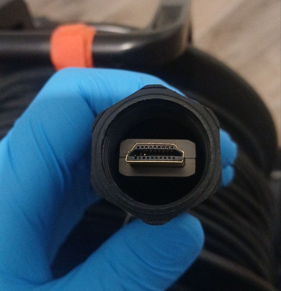 PANZER CABLE Câble HDMI optique actif (AOC) de 100 mètres., Enlèvement, Ne fonctionne pas, 10 mètres ou plus, Câble HDMI