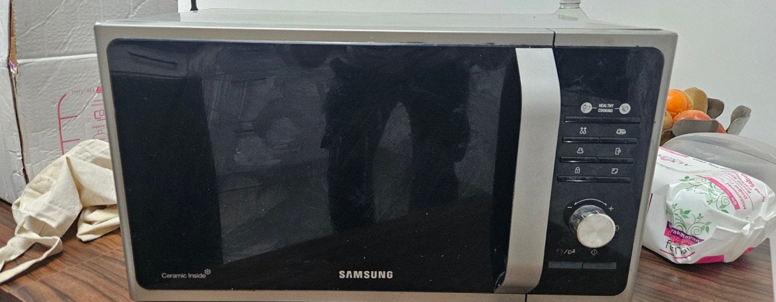 microgolf samsung, Elektronische apparatuur, Ophalen, Gebruikt, Vrijstaand, Microgolfoven