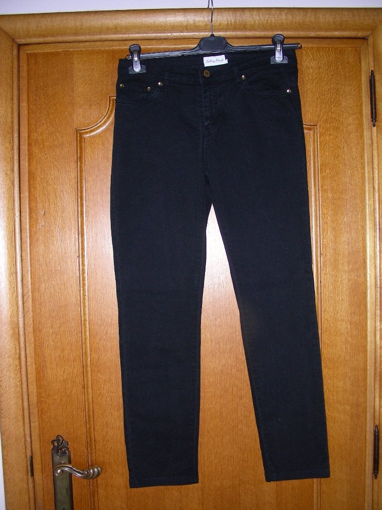 Zwarte jeansbroek, Talking French, maat 38 prima staat, Kleding | Dames, Spijkerbroeken en Jeans, Talking French, Zwart, Ophalen of Verzenden