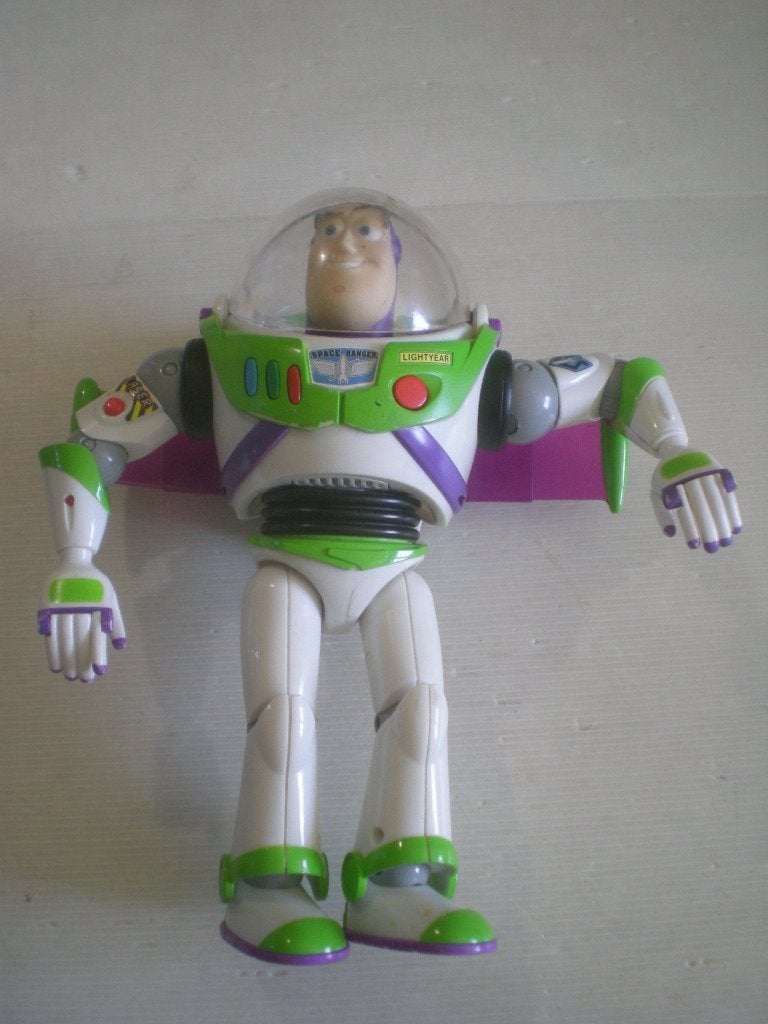 buzz lightyear, 30 cm, engelstalig, Enlèvement ou Envoi, Comme neuf