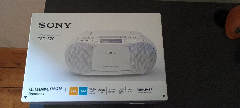 Sony Cfd-s70 CD Mp3 Radio Fm/am K7 Portable Stéréo Boombox, TV, Hi-fi & Vidéo, Enlèvement, Ne fonctionne pas, Radio, Avec lecteur de CD