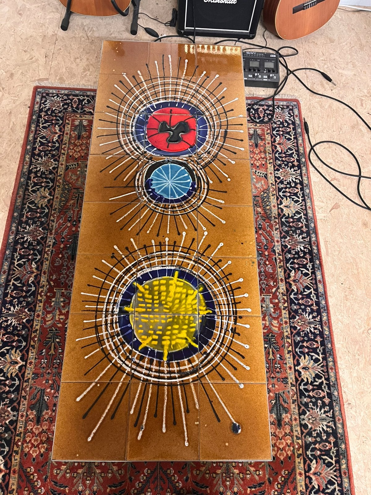 Vintage salontafel, Ophalen