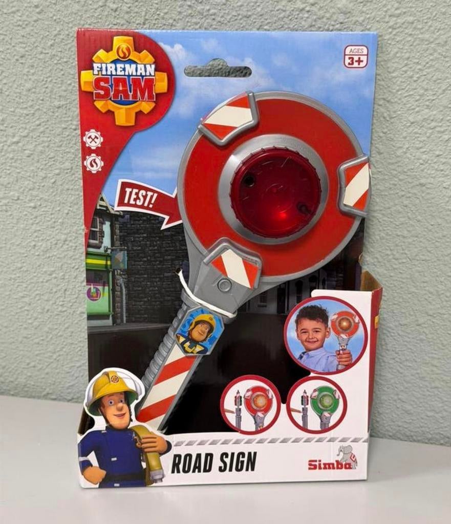 Fireman Sam Road Sign verkeersbord bord met licht (Nieuw), Kinderen en Baby's, Speelgoed | Overig, Nieuw, Jongen of Meisje, Ophalen of Verzenden
