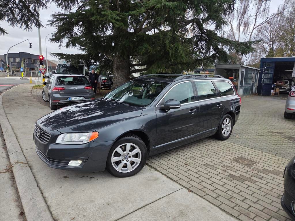 Volvo V70 benzine automaat 2014, Auto's, Volvo, USB, Euro 6, Bedrijf, Zilver of Grijs