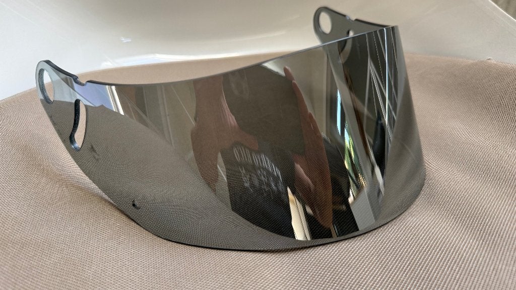ARAI GP5/SK5 zilverkleurig spiegelend waterafstotend vizier, Motoren, Kleding | Motorhelmen, M, Arai, Verzenden, Overige typen