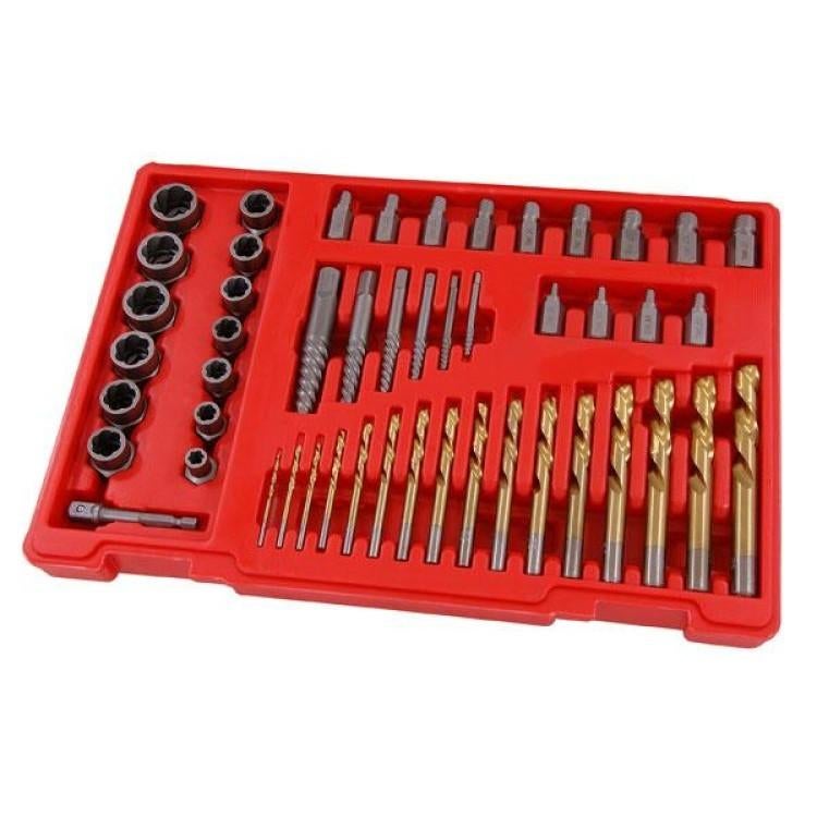 Bout verwijder trekker set extractor set met boren 48 delig, Auto diversen, Autogereedschap, Ophalen of Verzenden