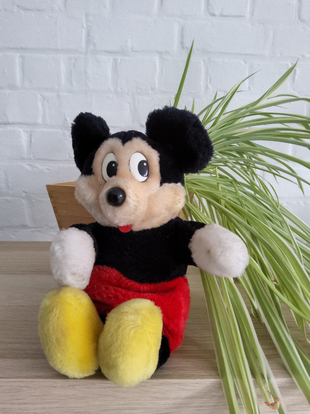 Mickey Mouse pennenzak vintage, Gebruikt, Disney, Ophalen of Verzenden, Middelgroot (20 tot 80 cm)