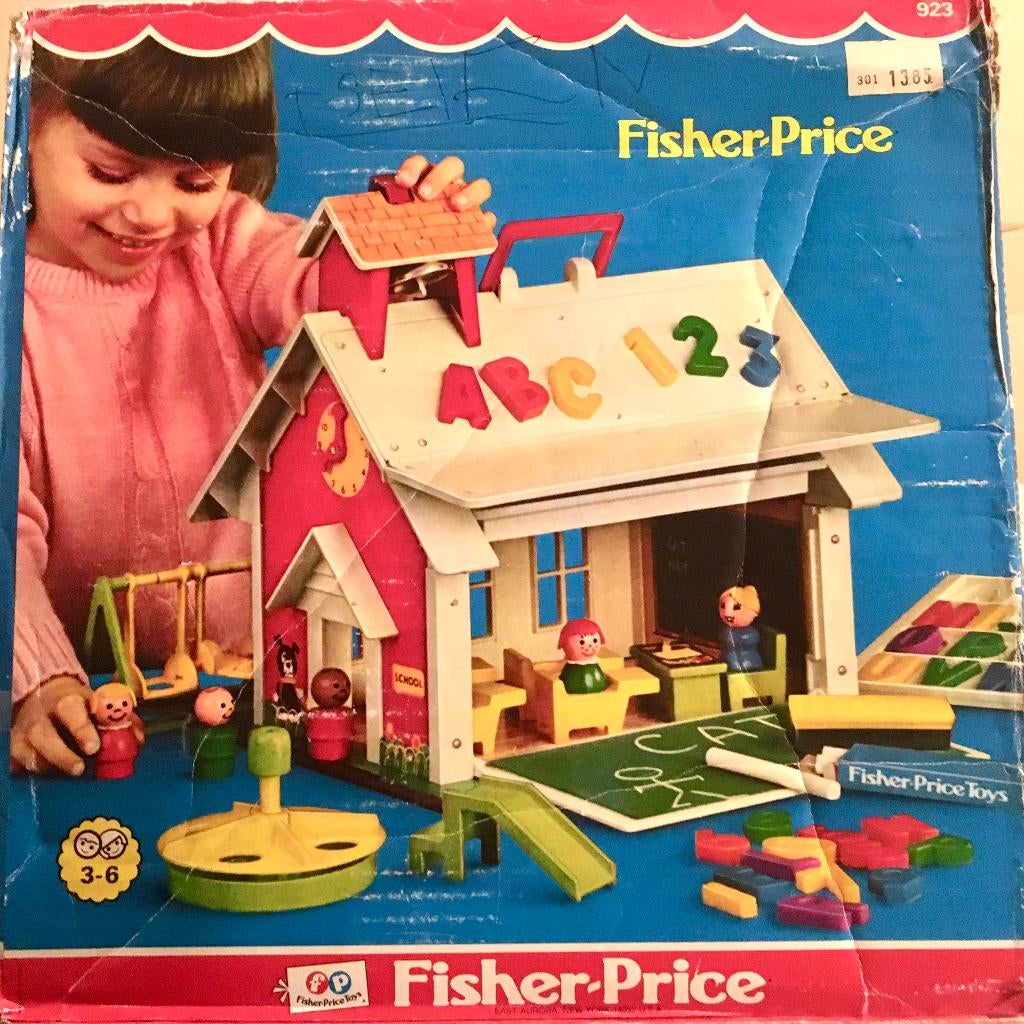 Fischer-Price Schooltje, Kinderen en Baby's, Speelgoed | Fisher-Price, Ophalen of Verzenden, Zo goed als nieuw, Speelset, Met geluid