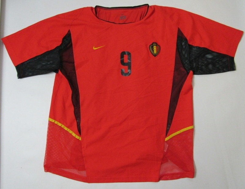 België Mpenza Voetbalshirt De Rode Duivels WorldCup 2002, Ophalen of Verzenden