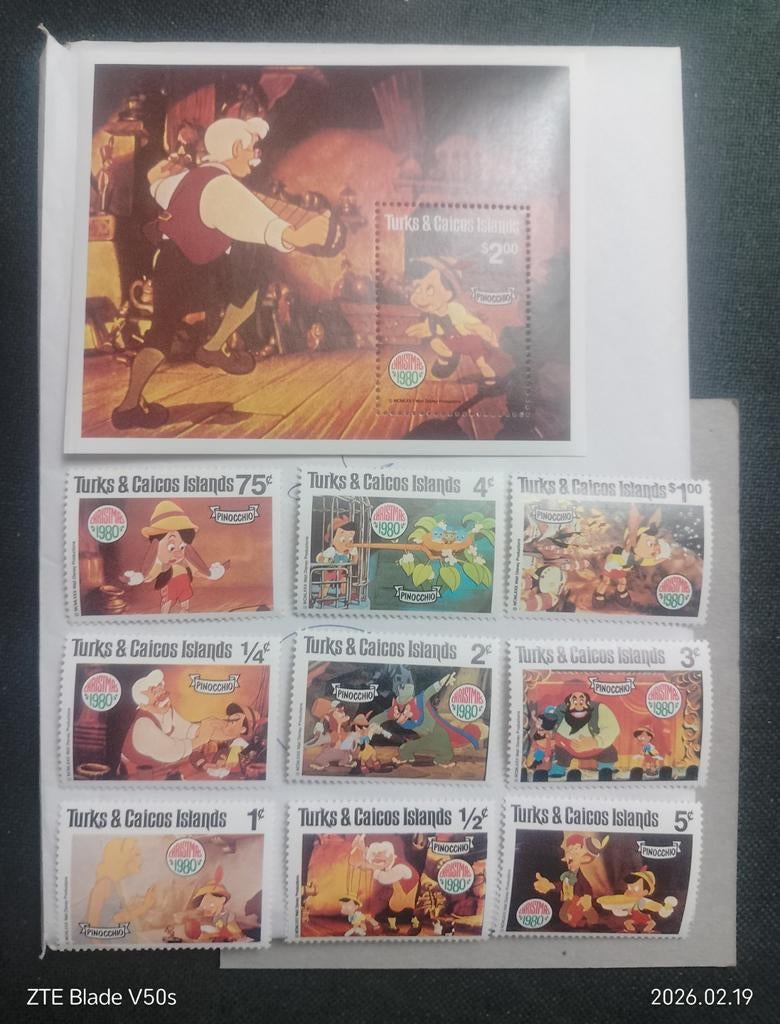 Timbres Disney, Enlèvement ou Envoi