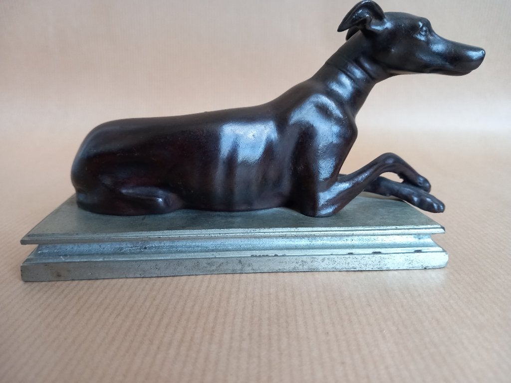 Art Deco beeldje in brons (1920), Ophalen, Brons