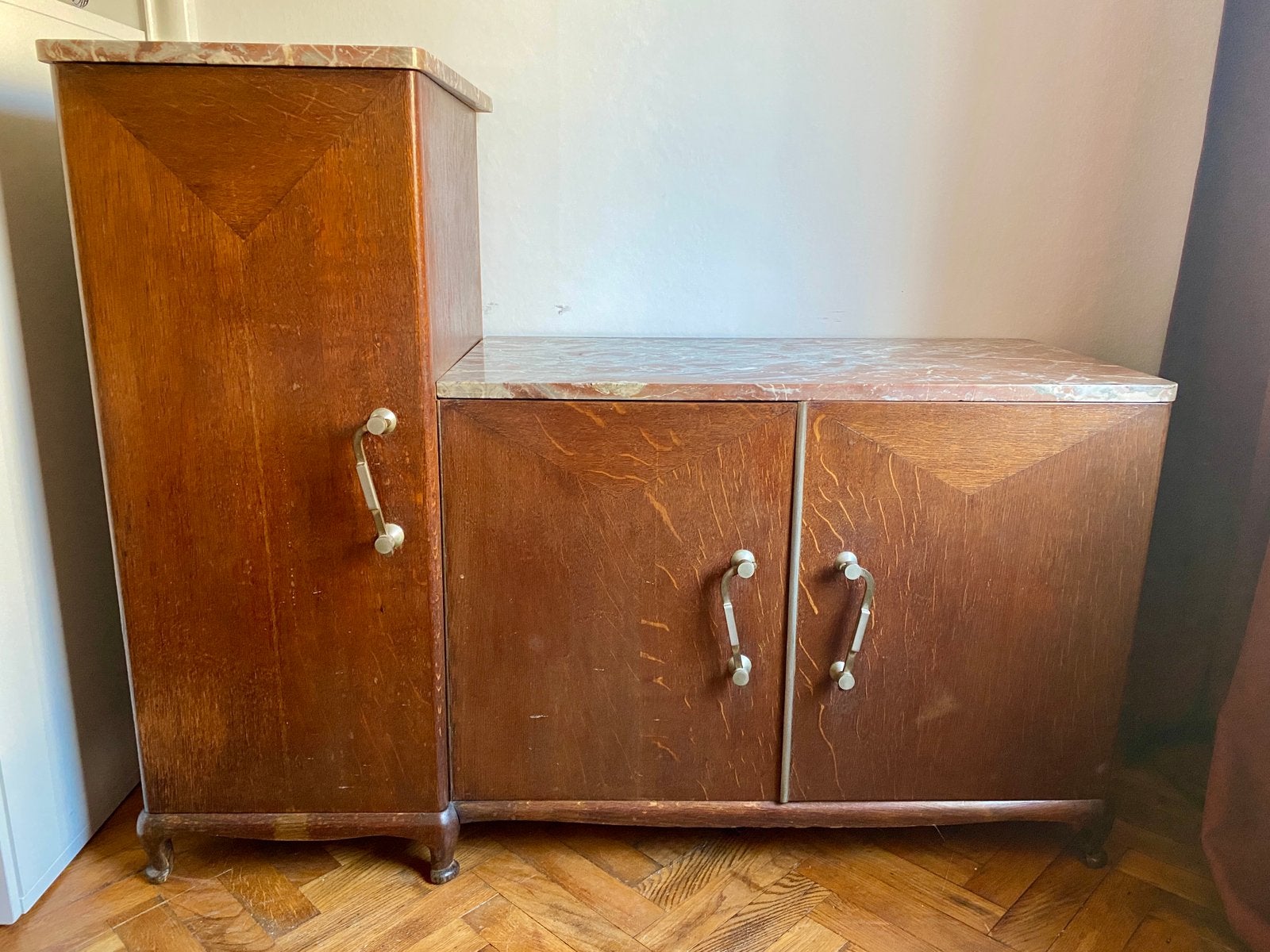 Art deco kast, Ophalen, Gebruikt, 100 tot 150 cm, Art deco