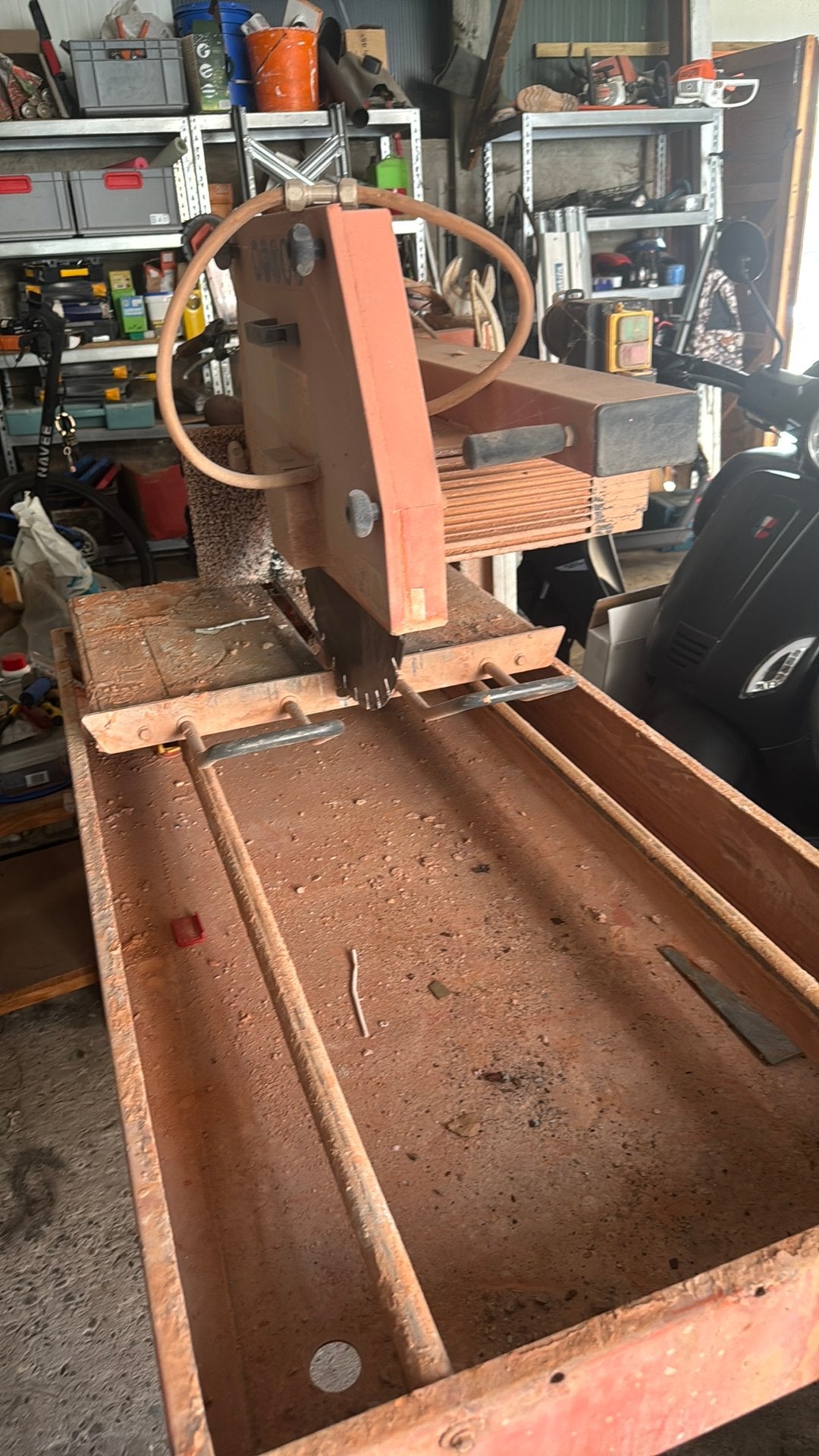 tafelzaag voor stenen, Doe-het-zelf en Bouw, Gereedschap | Zaagmachines, Ophalen, Gebruikt, Overige typen