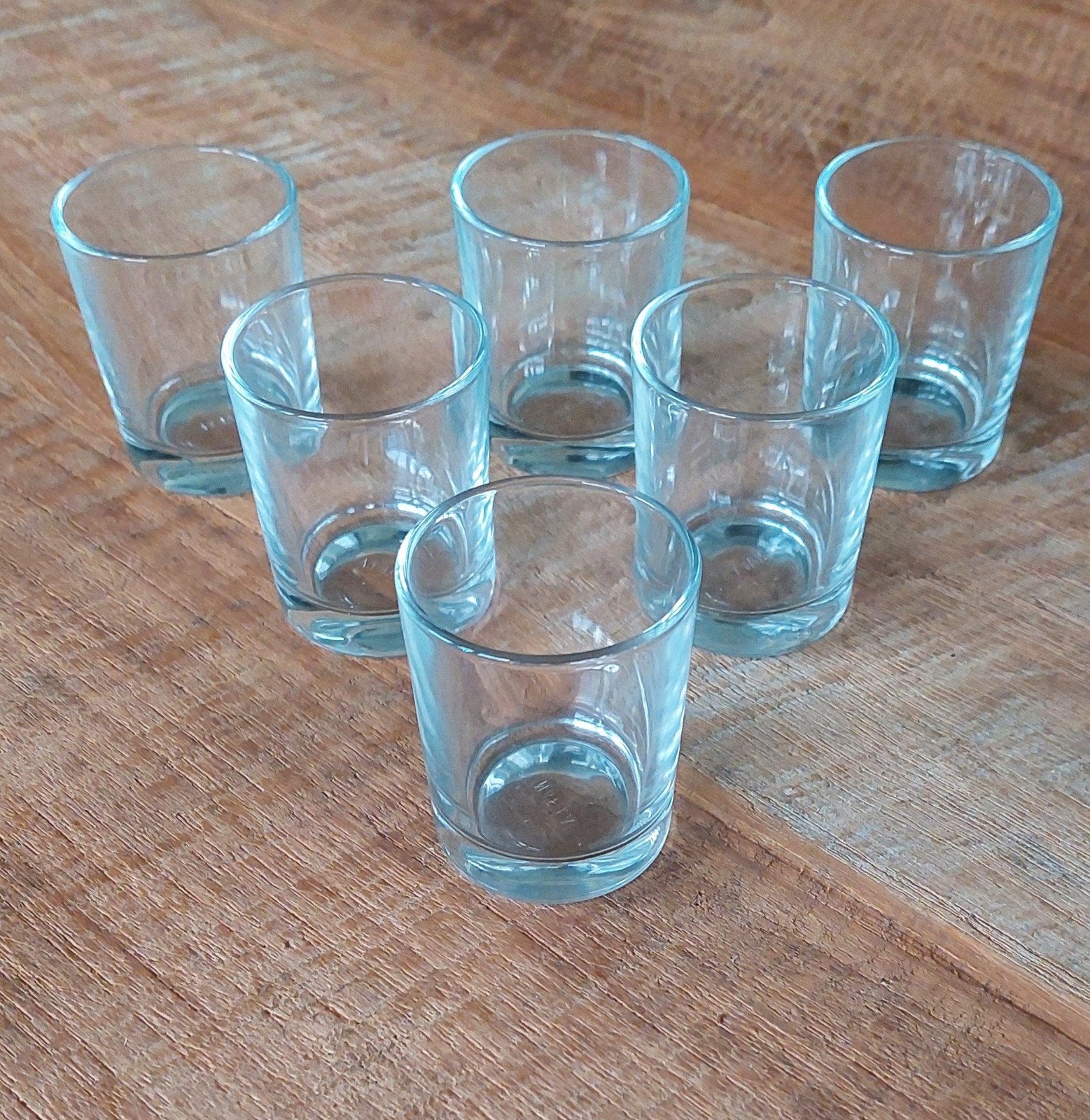6 borrelglaasjes, Verzamelen, Ophalen, Zo goed als nieuw, Borrel- of Shotglas