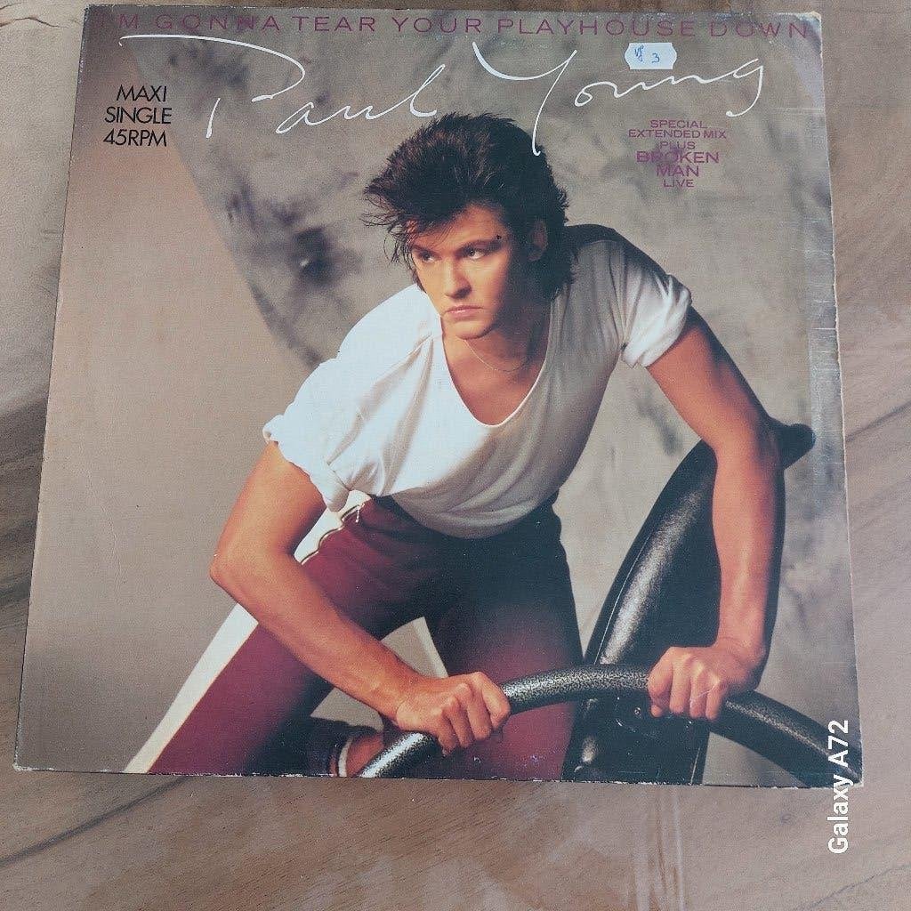 paul young i m gonna tear your playhouse down 12 inch maxi, Ophalen of Verzenden, Gebruikt, 12 inch, Pop