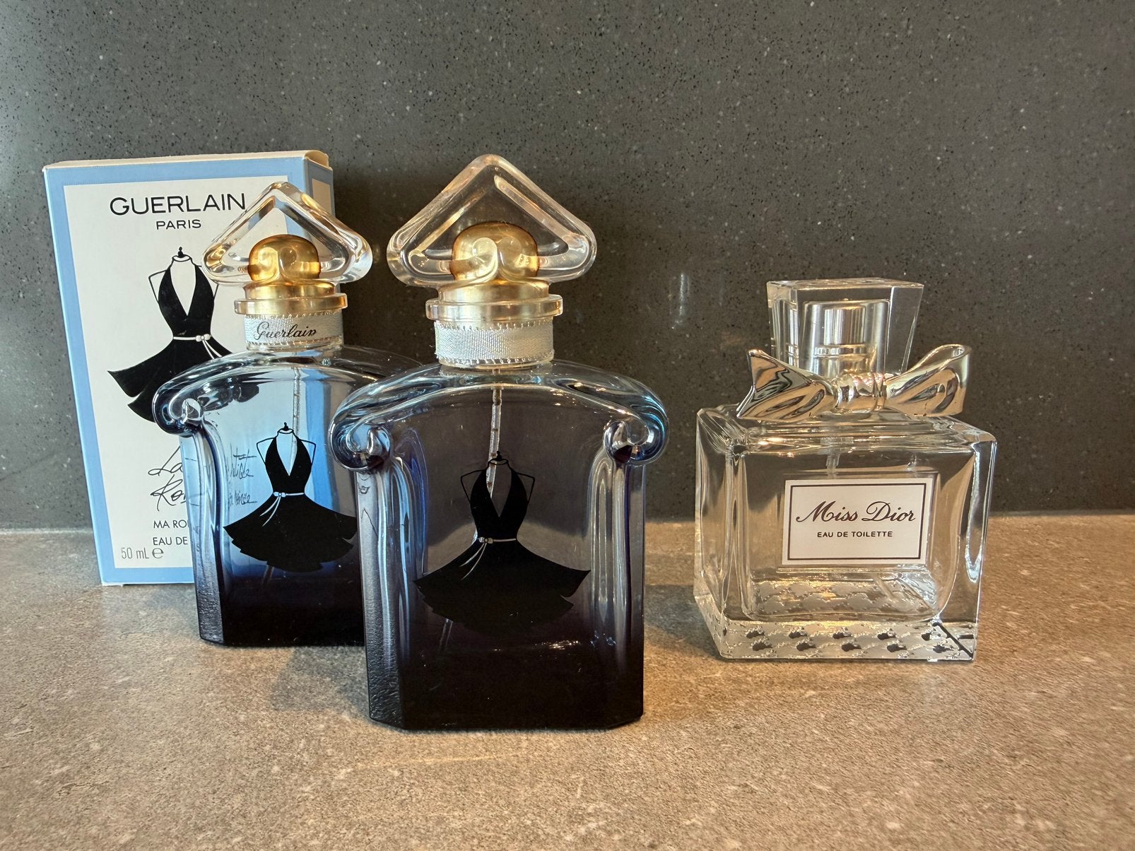 Lege parfumflesjes Guerlain en Dior, Ophalen, Zo goed als nieuw
