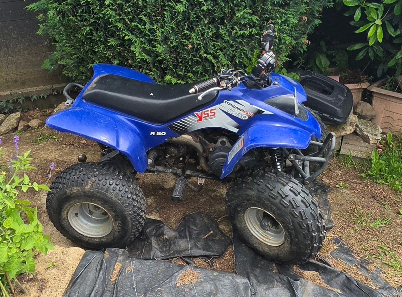 Quad met brommer b klasse papieren  plus remork eventueel, Enlèvement