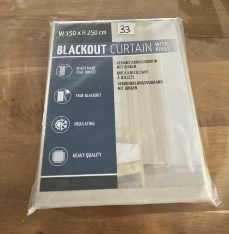 Lifa living verduisteringsgordijn creme kleur, Neuf, Crème, Enlèvement ou Envoi, Neutraal
