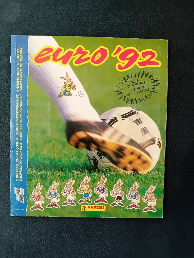 panini stickers EURO 80-84-88-92 (recups), Enlèvement ou Envoi, Utilisé, Plusieurs autocollants