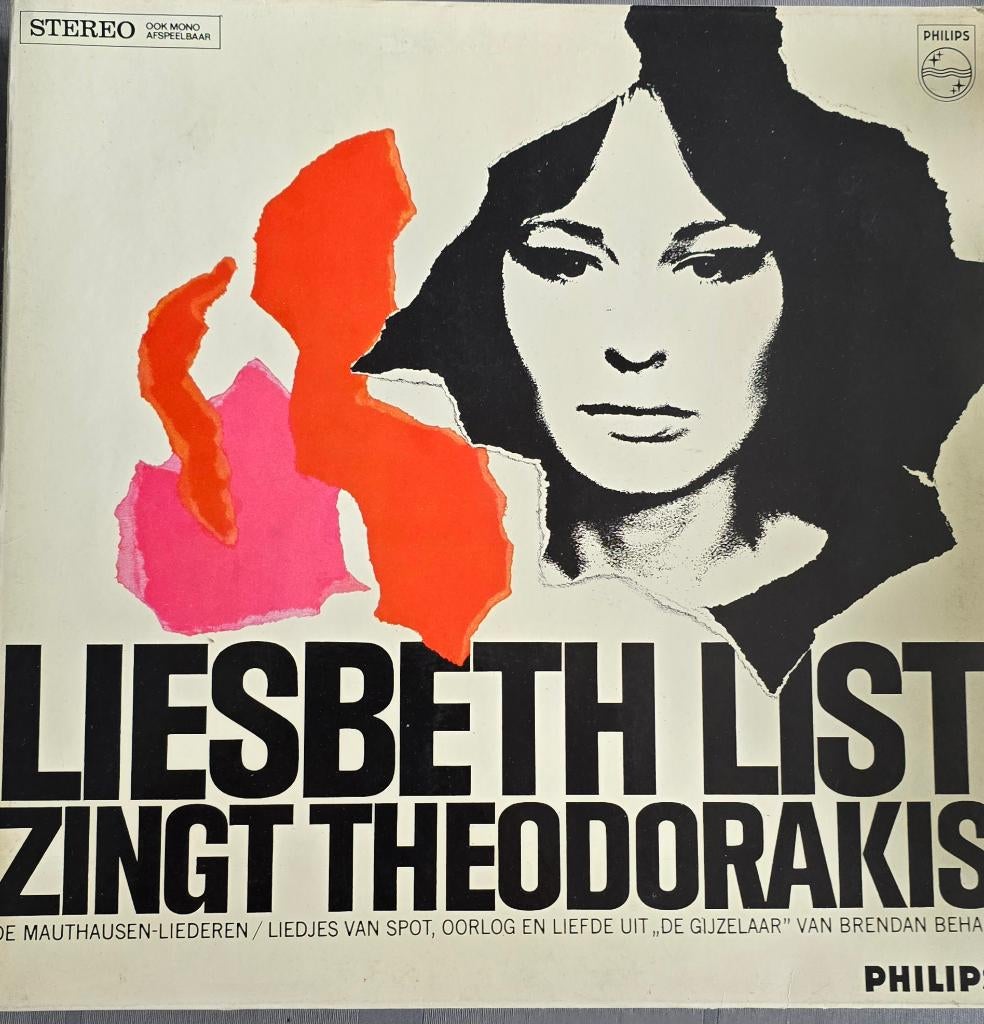Liesbeth List zingt Theodorakis – Philips Vinyl LP, Ophalen of Verzenden, Gebruikt