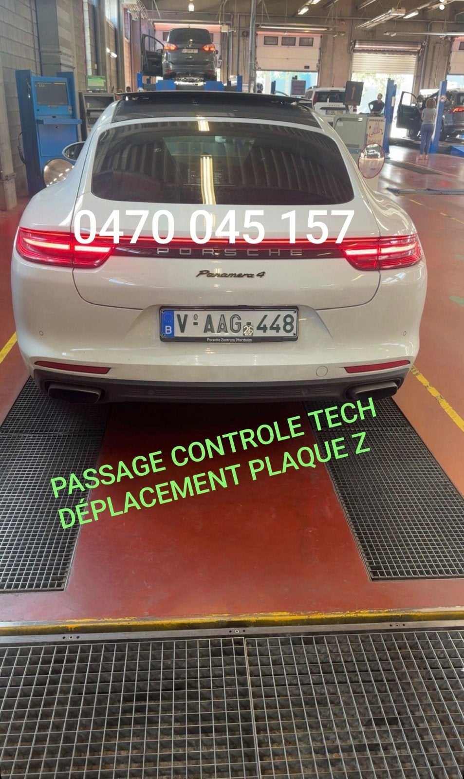 Service de plaque z Contrôle technique rapide et déplacement, Service 24h/24, Service de pneus