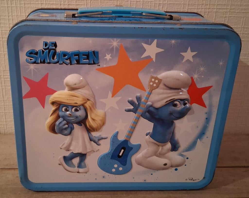 Sac/sac/sacoche à sandwich en étain Schtroumpfs, Enlèvement ou Envoi, Nvt, Nvt, Nvt