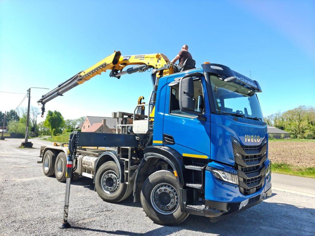 Iveco X-WAY 460 Hooklift + Crane Copma 208 (bj 2024), Auto's, Automaat, Achterwielaandrijving, 460 pk, Iveco