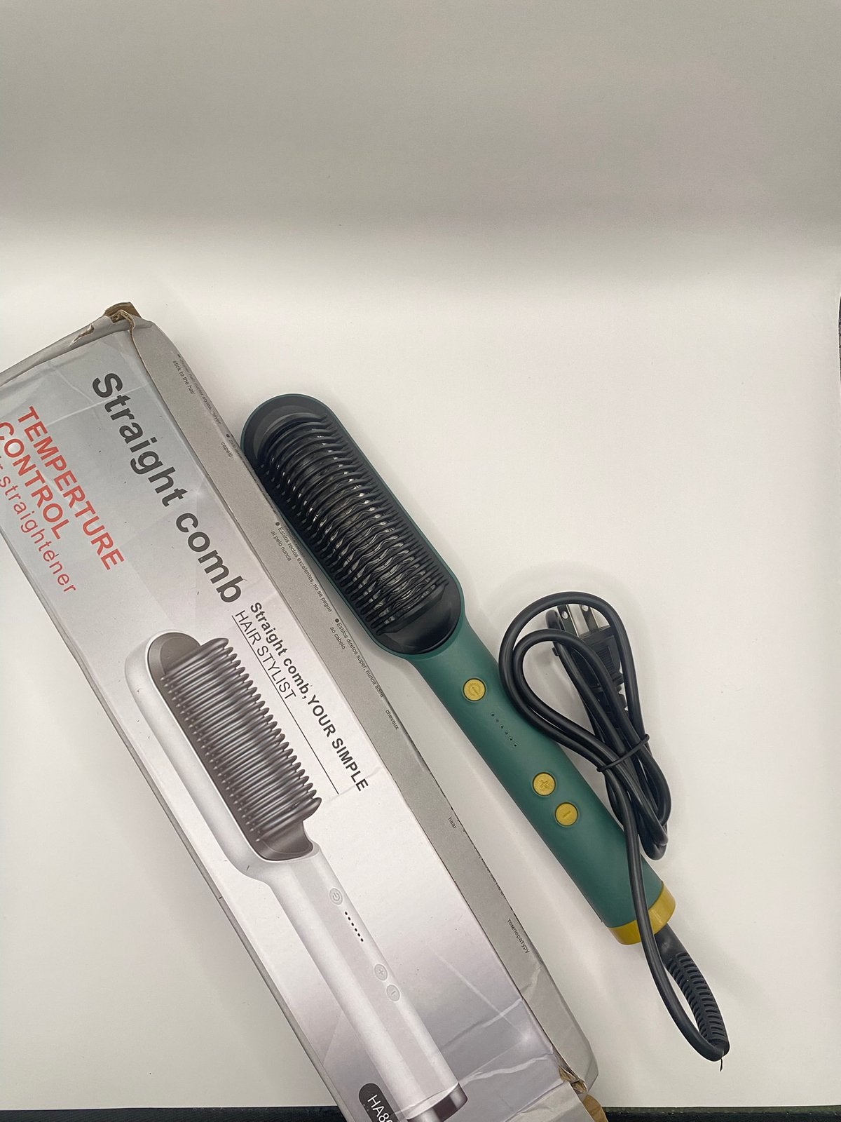 hair straightening brush, Handtassen en Accessoires, Uiterlijk | Haarverzorging, Ophalen of Verzenden, Nieuw, Haarverzorger of -hersteller