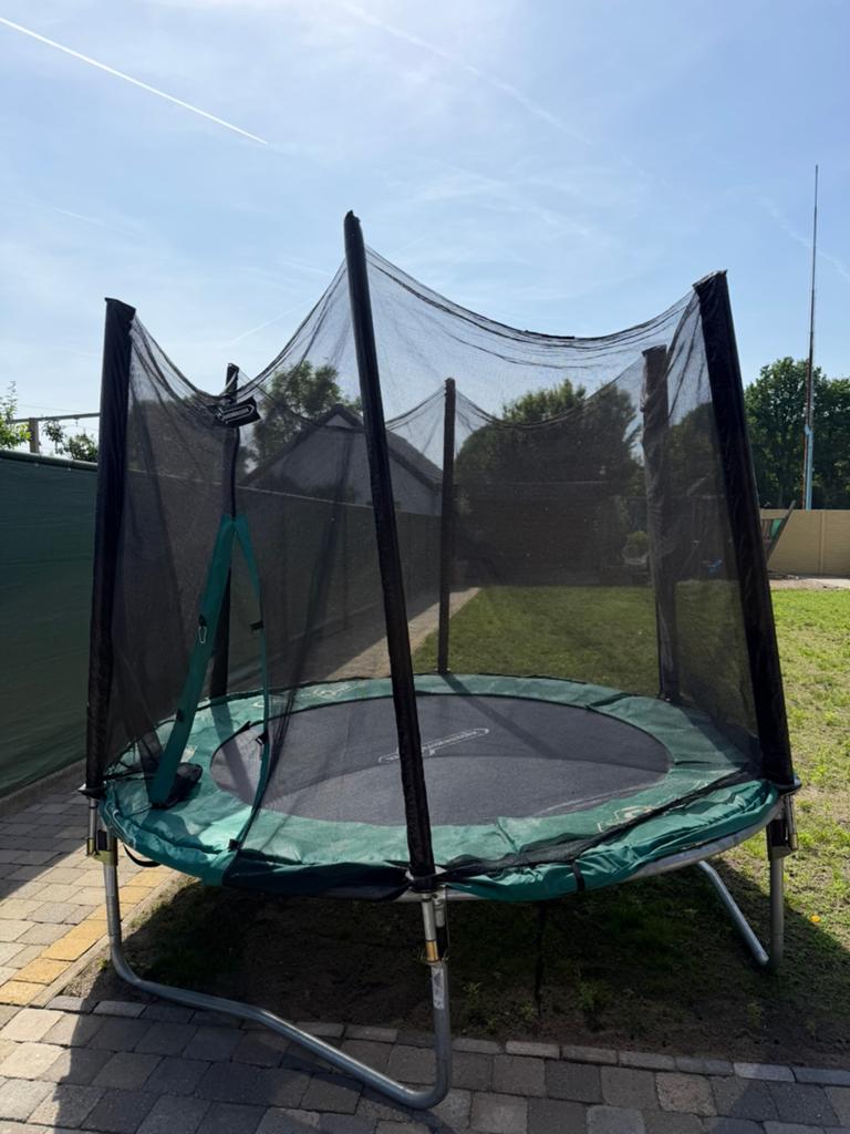 Trampoline met veiligheidsnet - 240 cm - Van Cranenbroek, Ophalen, Gebruikt