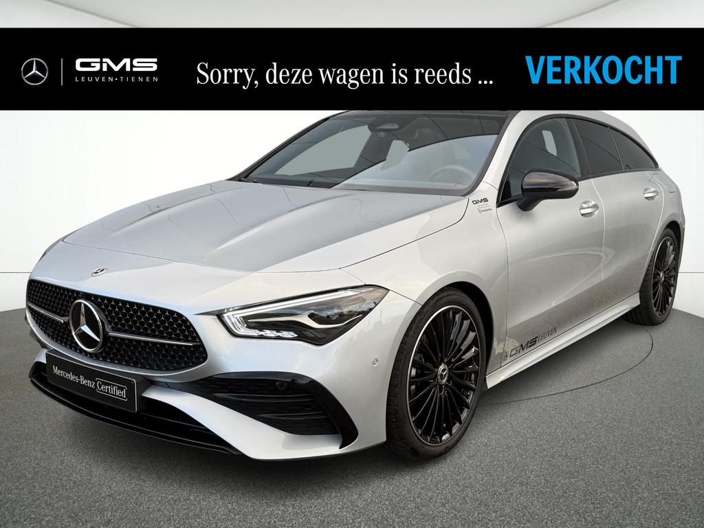Mercedes-Benz CLA-klasse Shooting Brake CLA 180 AMG Line, Auto's, Mercedes-Benz, CLA, Stof, Gebruikt, Zwart
