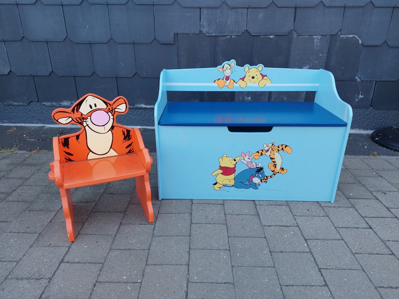 Chaise Tiger et banc Winnie l'ourson, Enlèvement, Utilisé, Autres types