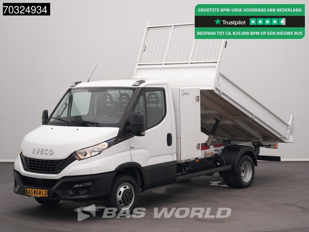 Iveco Daily 35C16 3.0L Kipper Dubbellucht 3,5t Trekhaak Navi, Achat, Euro 6, Entreprise, Boîte manuelle