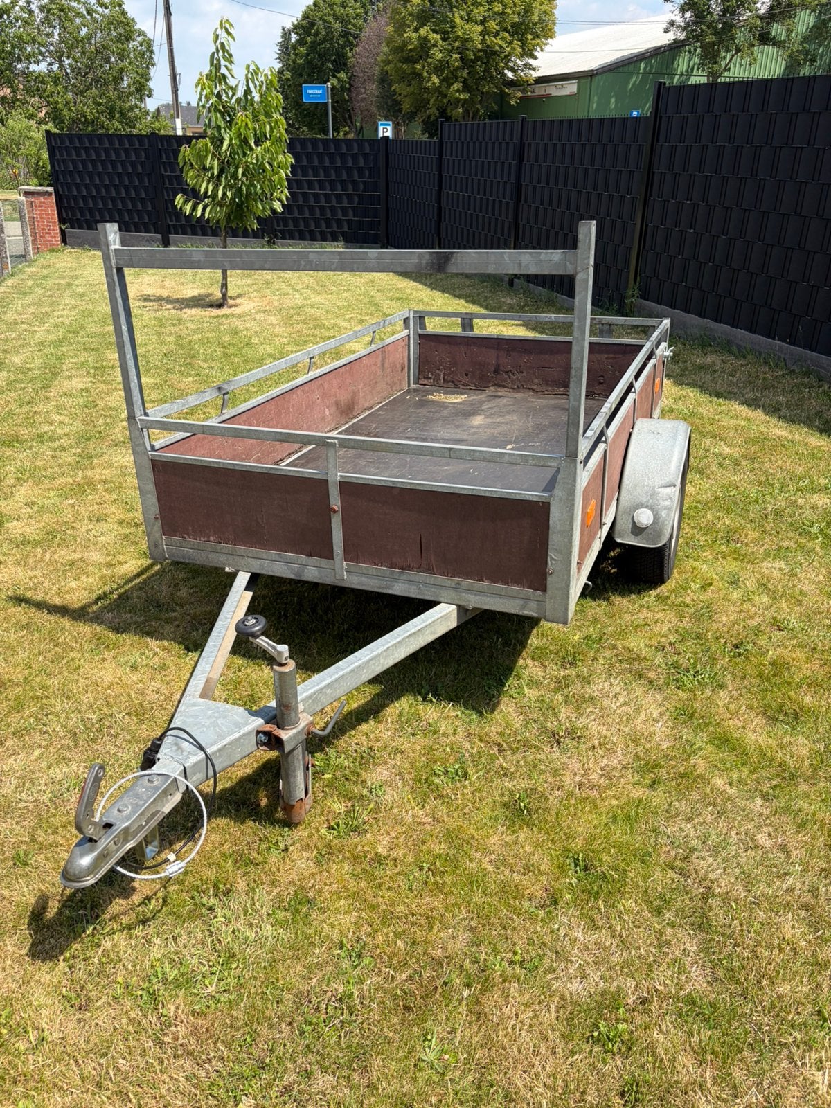 Aanhangwagen enkelas 750kg afm. 130cmx225, Enlèvement, Utilisé