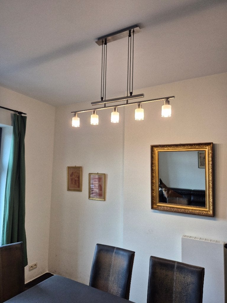 Plafonnier Led en Inox, Moderne, Verre, Réglable, Comme neuf