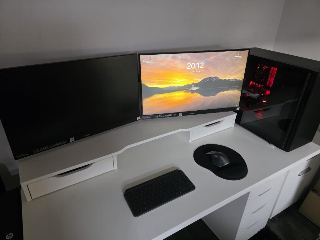 Setup PC complet gaming silencieux : Tour + 2 ecran, Informatique & Logiciels, Ordinateurs de bureau, Comme neuf, HDD, SSD, 32 GB