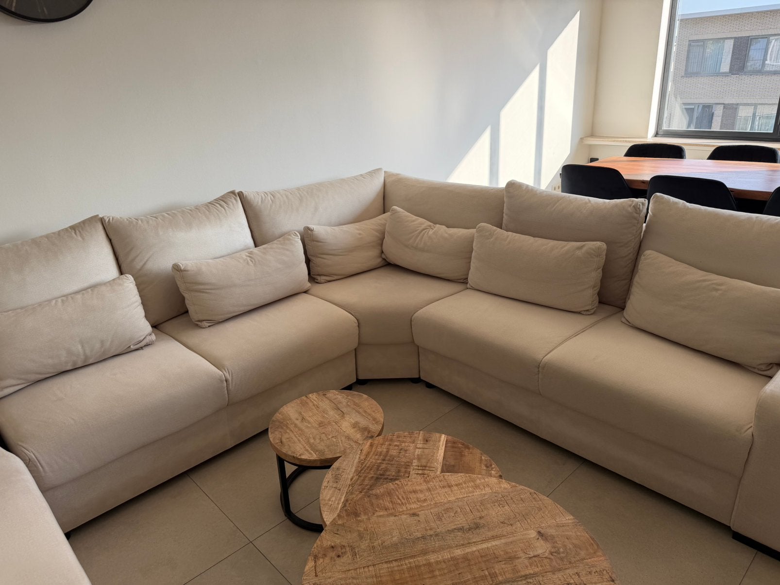 Volledige salon meubel + bed zetel8-10prs eettafel Eik!, Enlèvement, Comme neuf