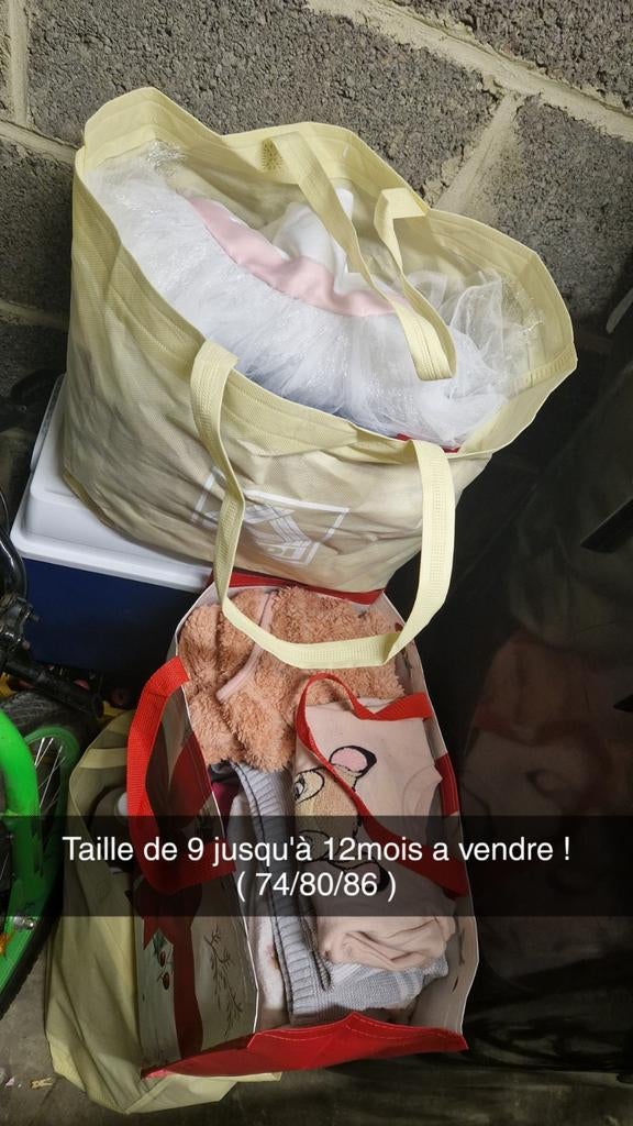Lots habits bébé fille, Ophalen, Maat 74