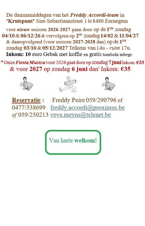 Gratis info en folder Dansnamiddagen te verkrijgen., Enlèvement, Neuf