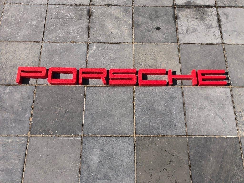 Porsche piepschuimen letters, Particulier, Achat